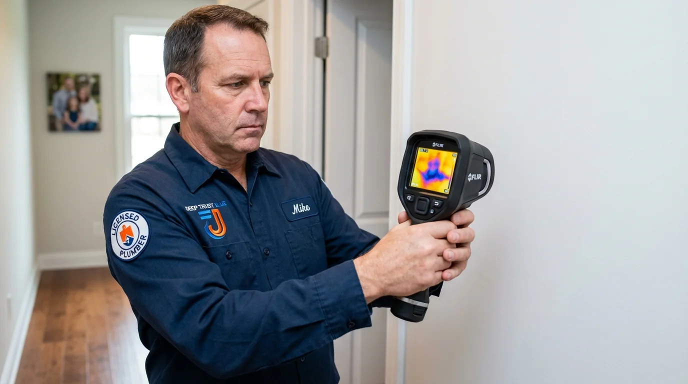 Thermal imaging leak detection by Johns Plumbing LLC in Saint Joseph